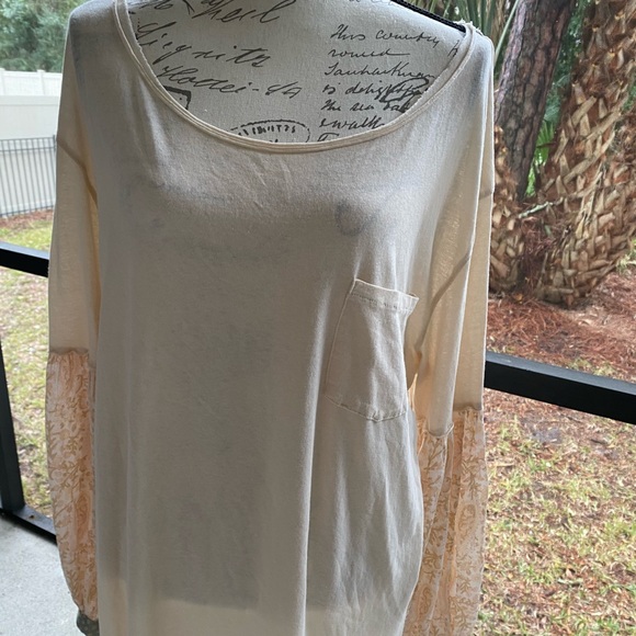 FREE PEOPLE Long Sleeve Jade Ecru - Picture 6 of 7